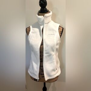 Columbia white fleece vest